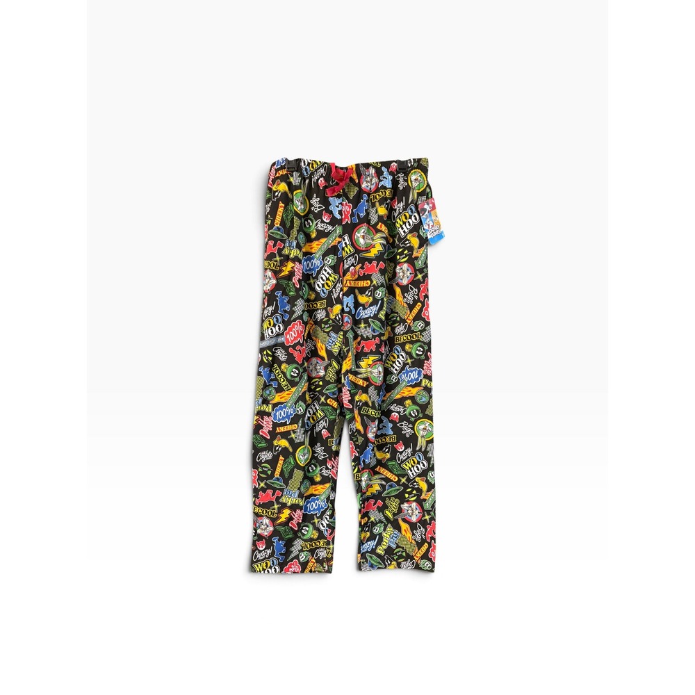 Looney Tunes Mens Pajama Pants Black Character Graphic Print Sleepwear Large NEW